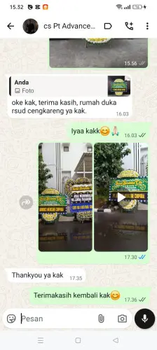 Testimonial Papan Bunga Pernikahan serangmekar