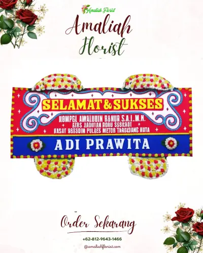 Karangan Bunga Ucapan Selamat serangmekar